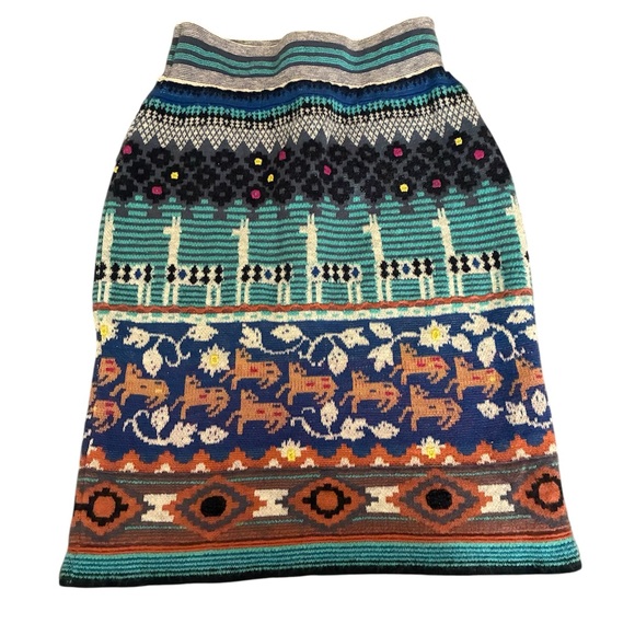 HWR Anthropologie llama skirt-small - Picture 2 of 11